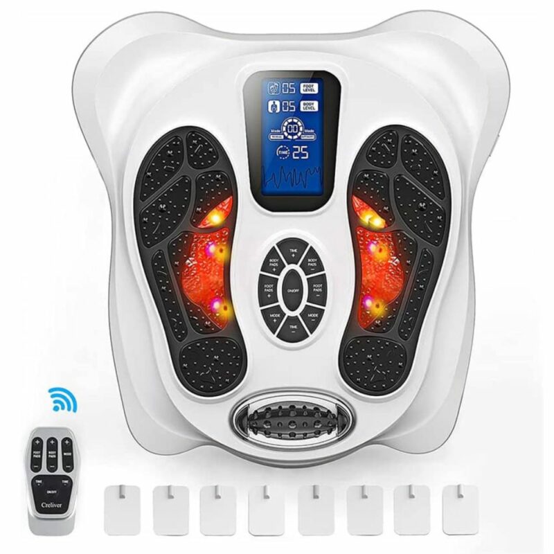IonFlex™ Elektrisches Fußmassagegerät EMS TENS Muskelstimulator Infrarot-Fußmassage