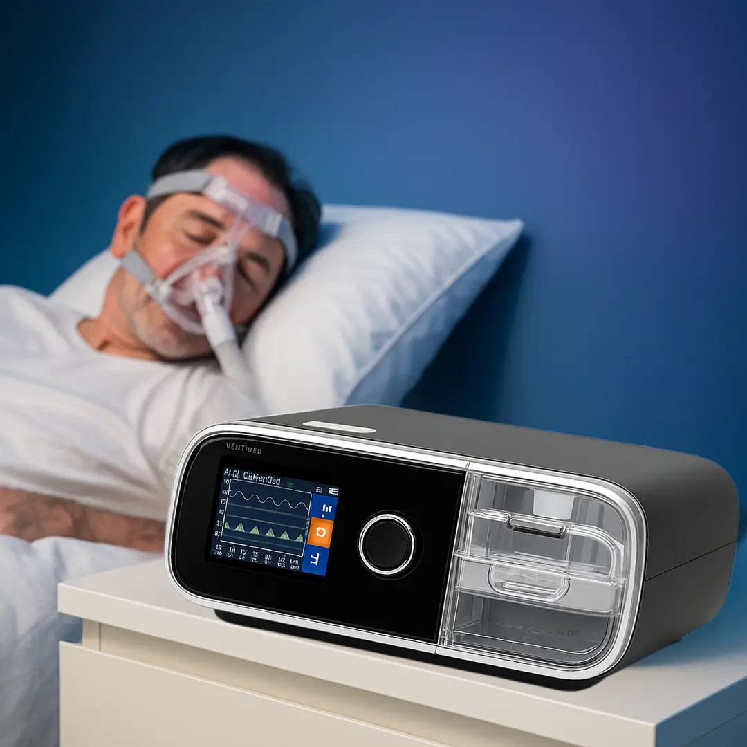 BiPAP machine for sleep apnea therapy
