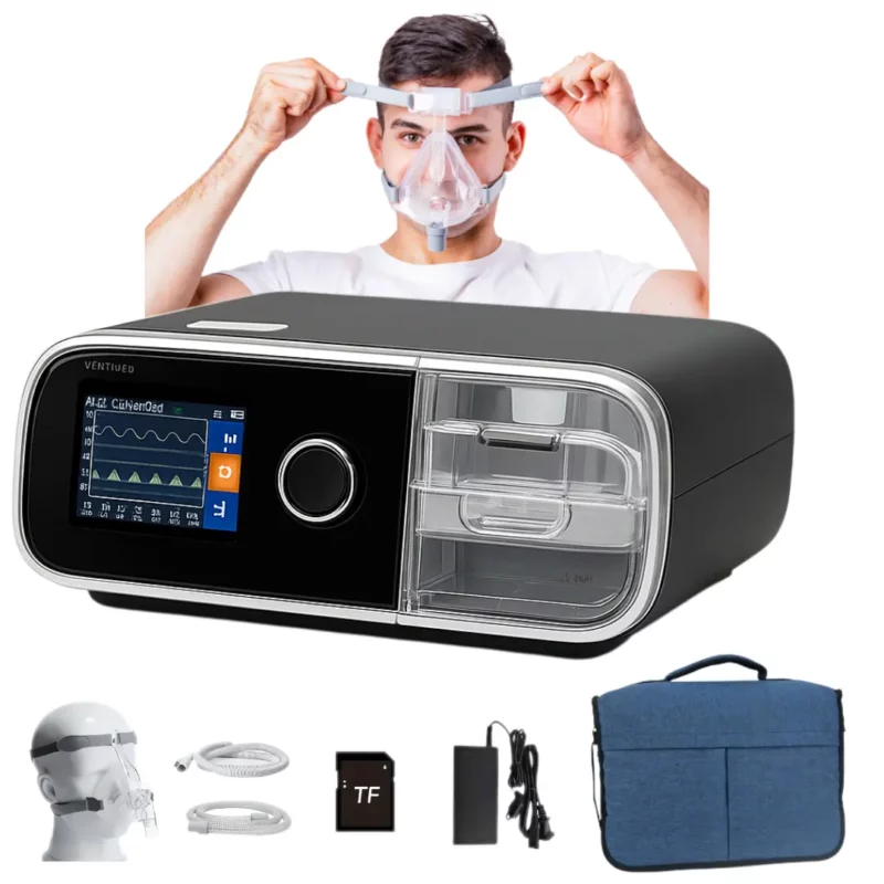 Auto Smart BIPAP Machine Sleep Therapy Device - Sleep Mask