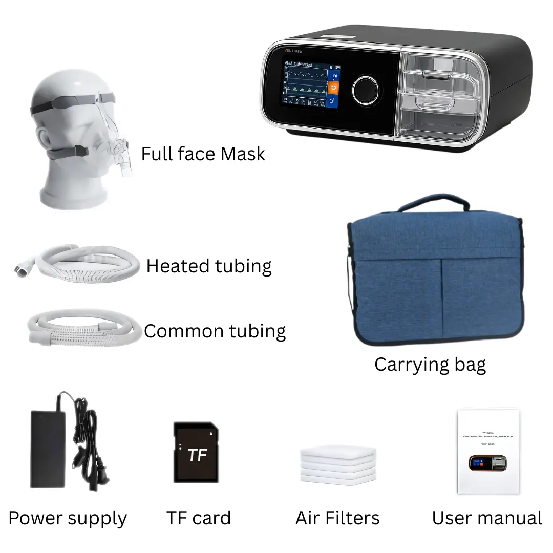 Auto Smart BIPAP Machine Sleep Therapy Device – Sleep Mask