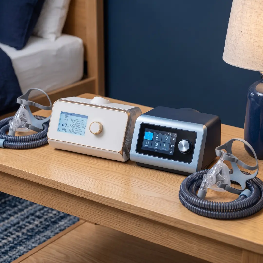 Two CPAP and APAP machines side by side for price and feature comparison