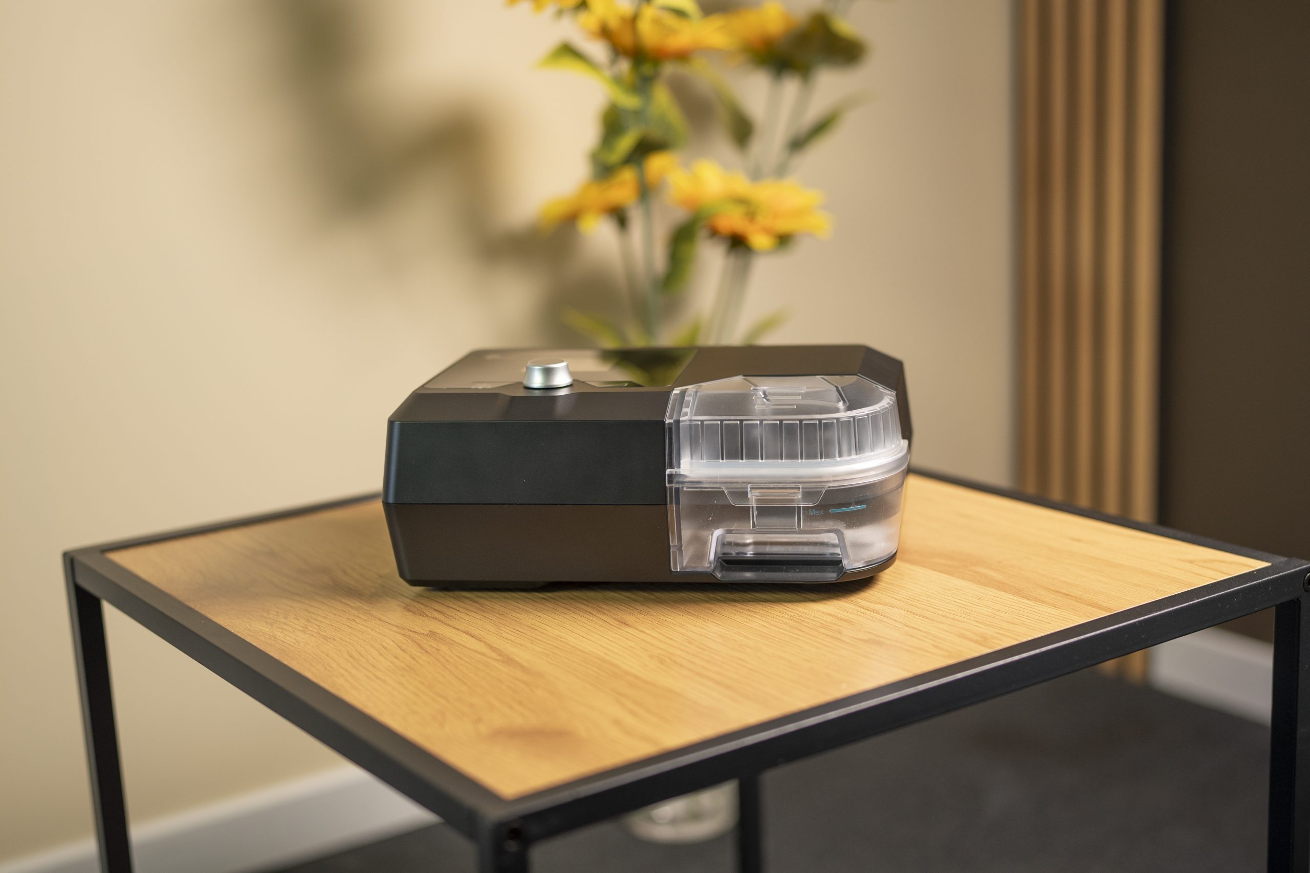 Auto CPAP Machine G3 on a bedside table in a calm home setting
